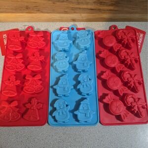 Silicone Mold Chocolate Candy Penguin Bells Ice Cube Candy Soap Candle Wax Melts